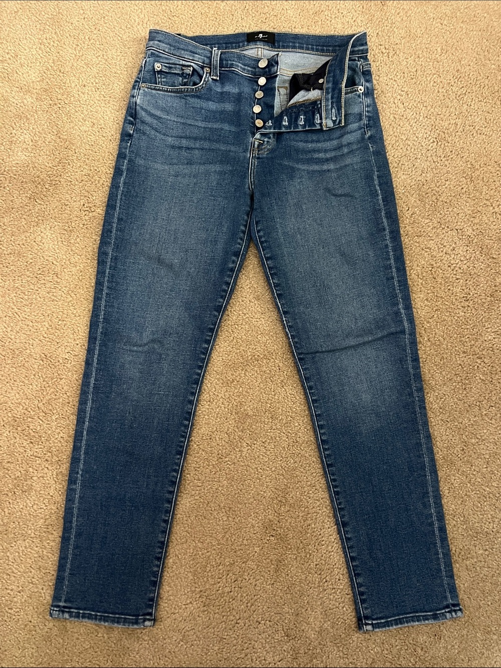 7 For All Mankind Skinny Jeans 27”